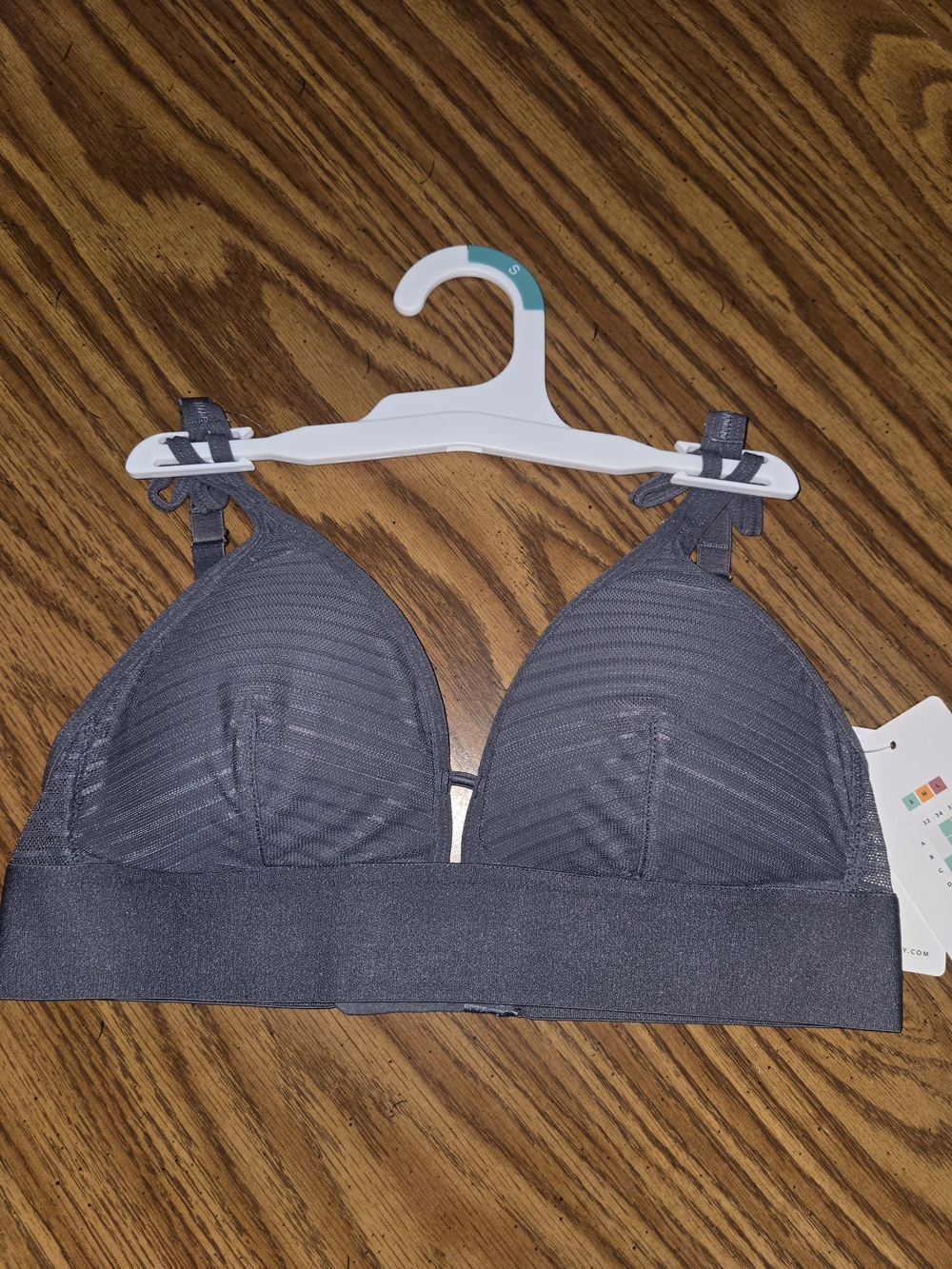 Two Wireless Padded Bralette - Gray